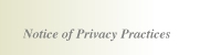 Notice of Privacy Practices