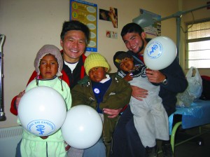 mike wong with patients