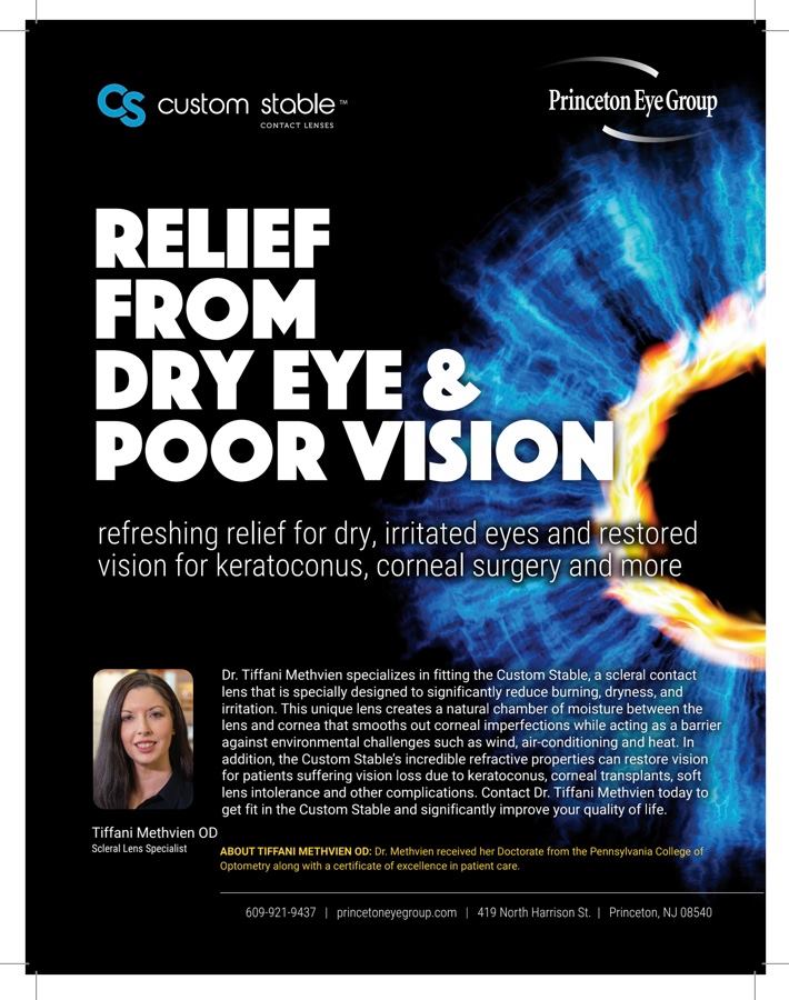 relief from dry eye and poor vision